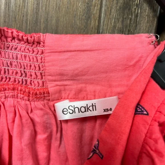 eShakti Bright Elephant Floral Print Cotton Lined Mini Skirt Size XS - Picture 4 of 8